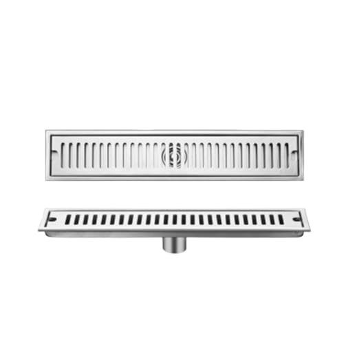 Drenaje lineal de ducha de 50 cm en acero inoxidable con salida lateral para baño 2