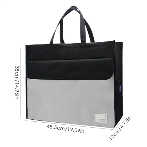 Rangement de documents portable A3 grand sac fourre-tout - 5