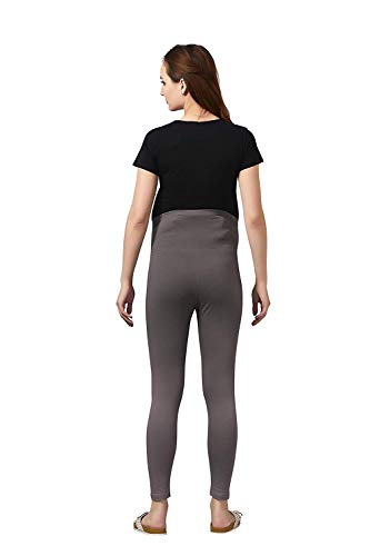 Image of Women's Cotton Lycra Over The Belly Maternity Leggings for Pregnant Women for Pre & Post Pregnancy
