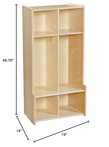 Contender 2-Section Coat Locker with Bench & Cubby Storage, Backpack Organizer, Coat Cubbies Storage for Kids & Toddlers, Ideal for Home, School, Office - Image 6