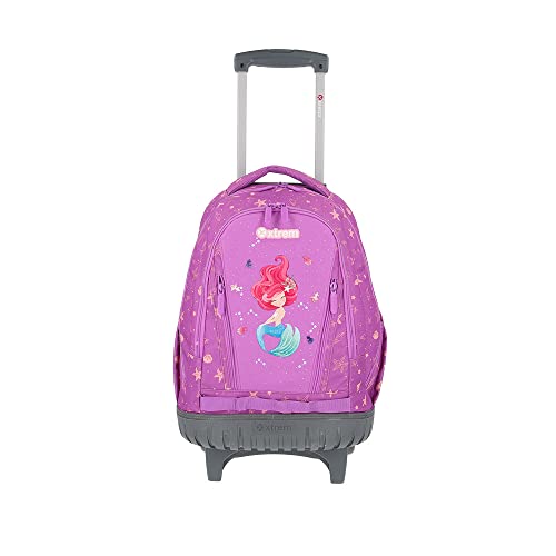 Mochila Xtrem Com Rodinhas Escolar Trolley Cross 398 Sereia