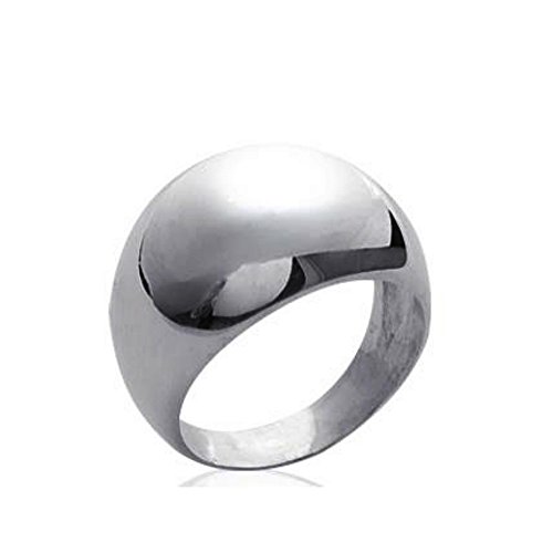COLLECTION ZANZYBAR - Bague bombée en Argent Massif, Lisse et Ronde Collection SIMPLICITÉ Taille - 60