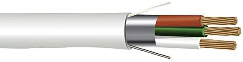 Southwire18/3 Shielded Plenum Rated Wire - 18 Gauge 3 Conductor - 50 Foot