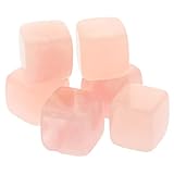 Healeved 6stücke Wiederverwendbare Whisky Steine Aus Quarz Elegante Kühlsteine Für Whiskey Und Getränke Für Zuhause Bars Und Restaurants Geschenkidee Besondere Anlässe