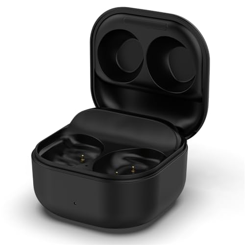 Charging Case for Samsung Galaxy Buds FE (SM-R400), Wireless Charger Case Replacement Earbuds Wireless Charging Box Fast Charging Power Storage Station (Black)