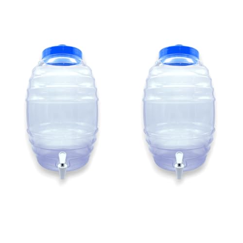 La mejor selección de Vitroleros de plastico en mexico al mejor precio. 44 Dispensador de Agua con Llave, Vitrolero de Plástico, 20 litros (Transparente, 2pz)