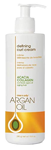 One N Only Argan Oil Curl Cream Leave-In Pump 9.8 Ounce (Pack of 2)
