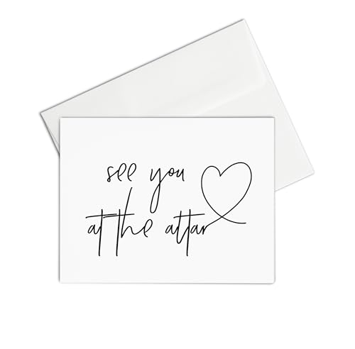 Groom Card from Bride on Our Wedding Day Stationery, See You at The Altar, Husband to Be Letter, Love Gift for Him from Wife, Marry You Vows