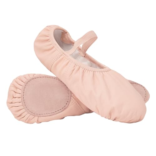 Theatricals Child Spandex Arch Leather Split-Sole Ballet Shoes