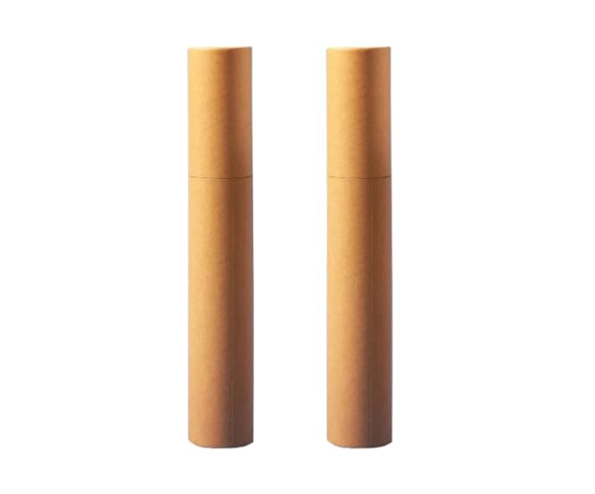 Tube d'emballage carton rond kraft 85cm lot de 2 pour posters