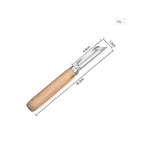Amandaus Fruit Vegetable Peeler Wooden Handle Vegetable Peeler&Julienne Cutter Carrot Potato Grater Kitchen Tool cover