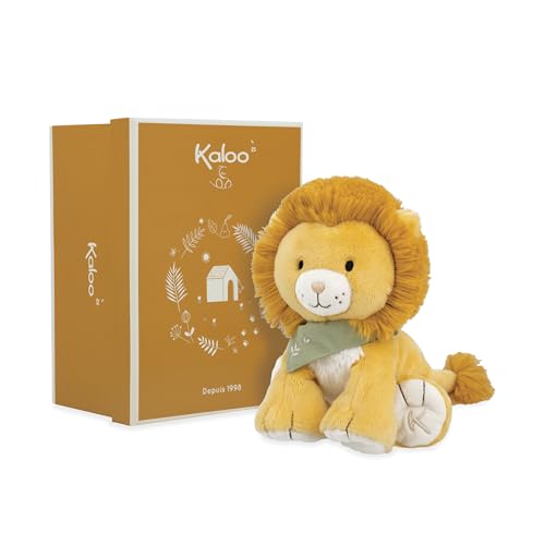 KALOO - Les Amis - Peluche Bébé Nougat Le Lion - 17 cm - Matière Très Douce - Boîte Cadeau - Dès la Naissance,K224000