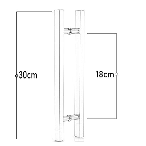 Poignée de porte de grange push-pull pour intérieur moderne et loft