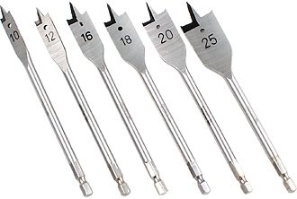 Yato yt-3258 – Flat Wood Drill Bit Set of 6 10 – 25 mm