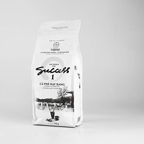 Image of TRUNG NGUYEN LEGEND Coffee Bean Legend Success 1, 35.27 Oz Bag, Dark Roast, Original Taste, Robusta & Arabica Vietnamese Energy Coffee Beans - Specialized for Ice Coffee