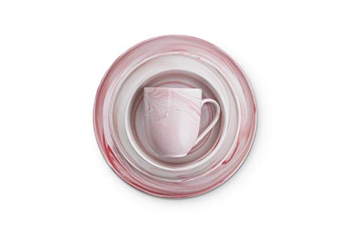 Stone Lain Brighton 16-Piece Dinnerware Set Porcelain, Pink - Image 8