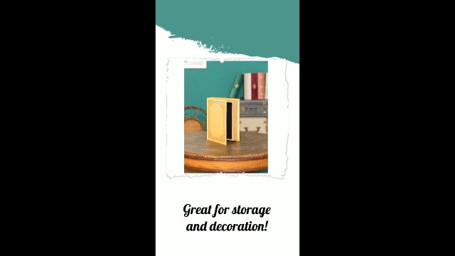 Amazon.com: Decorative Vintage Book Shaped Trinket Storage Box