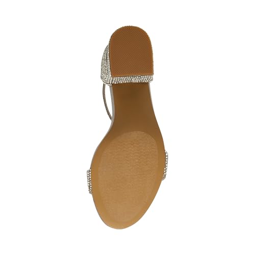 Steve Madden Steve Madden Women's Irenee, Silver Rhinestone, 9.5 M
