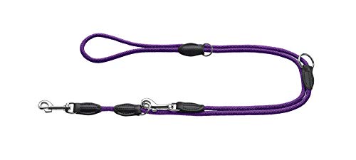 HUNTER Freestyle Verstellbare Führleine für Hunde, robust, wetterfest, 0,8/200 cm, violett