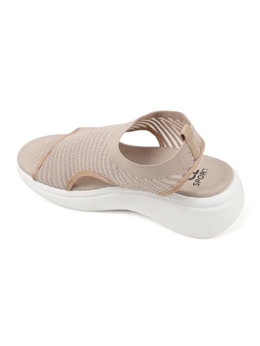Image of Carlton London Women's Knitted Slip-On Wedge Sandals
