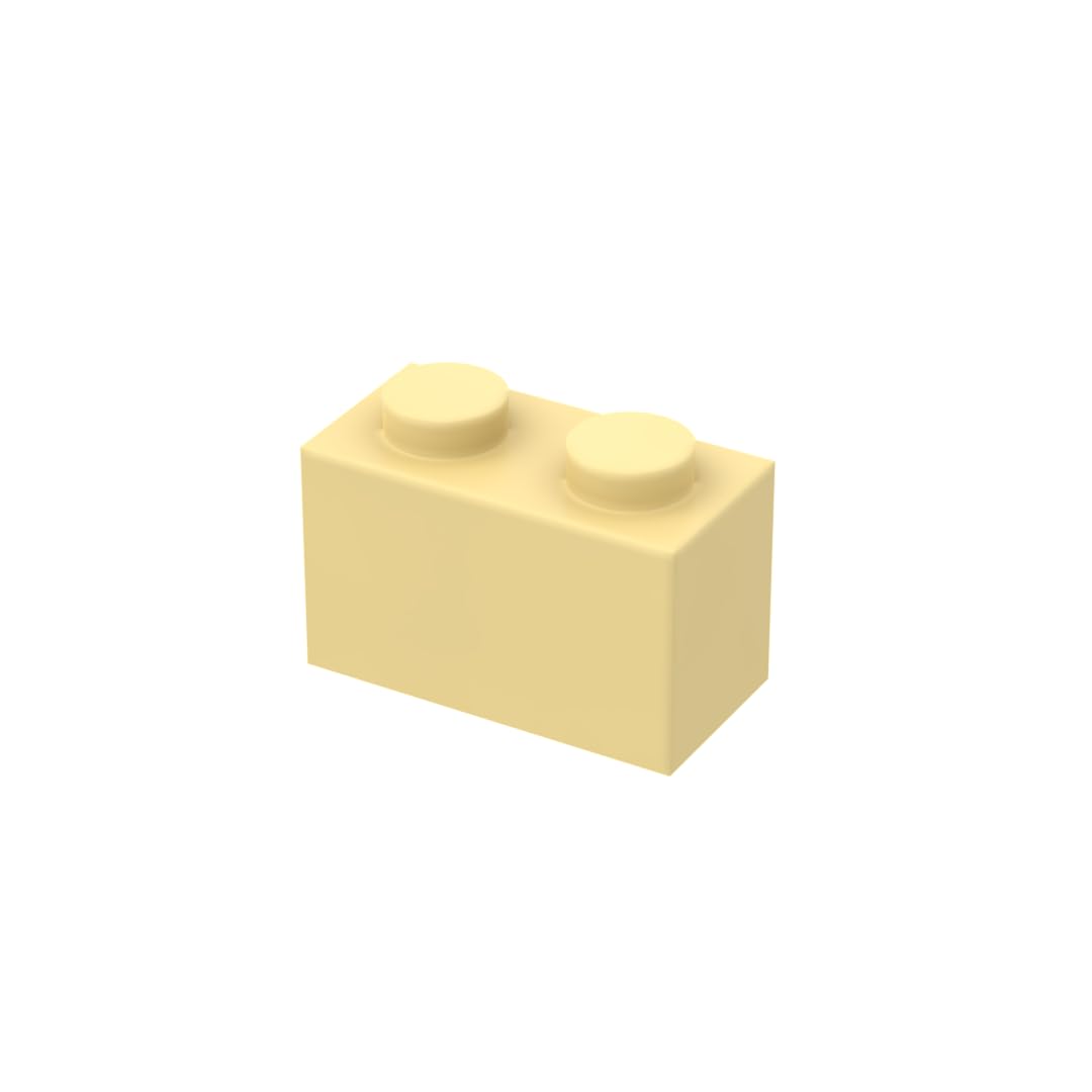 3065 bricks Brick 1x2 Without Bottom Tube 50 Pieces GDS-1545 Compatible with Lego Building Blocks Color:Light yellow 19