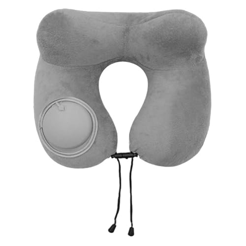 Monozoz Almohada para el cuello de avión, almohada de apoyo para el cuello en forma de U, portátil, para viajes, dormir, dormitorio, avión, oficina, conducción, camping, viajes, hotel