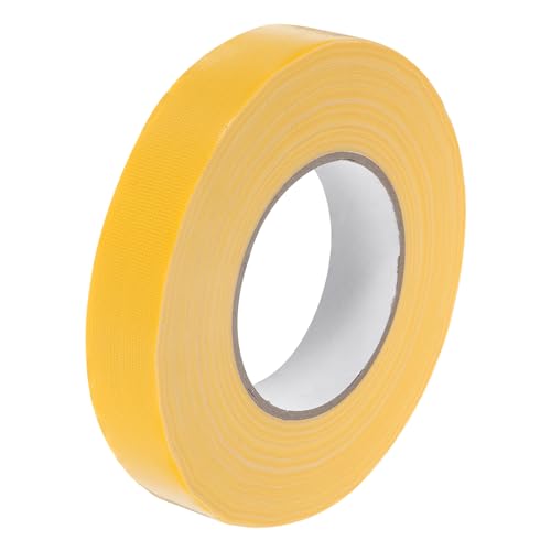 Image of MECCANIXITY Yellow Gaffers Tape, 60 Yards x 1 Inch No Residue, Non-Reflective Easy Tear Book Repair Tape Matte Stage Cloth Tape for Photography,Pack of 1