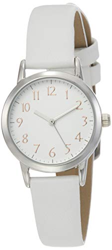 [フィールドワーク] 腕時計 アナログ ジョージ 革ベルト 電池寿命4年 FSC133-1 レディース ホワイト