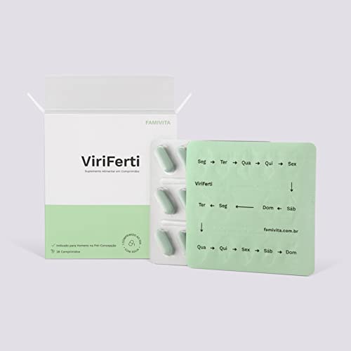 ViriFerti - Com vitaminas antioxidantes e minerais essenciais para a fertilidade masculina (8 Semana