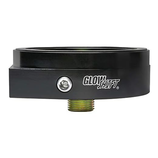 GlowShift Oil Filter Sandwich Adapter Compatible with GM Duramax Chevy Silverado GMC Sierra 2000-2013 - Install up to (4) 1/8-27 NPT Oil Pressure & Temperature Sensors - Includes O-Ring & Port Plugs