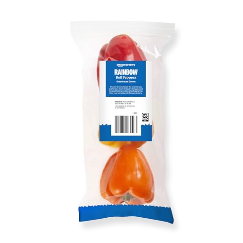 Amazon Grocery, Rainbow Bell Peppers, 3 Ct (Previously Fresh Brand, Packaging May Vary)