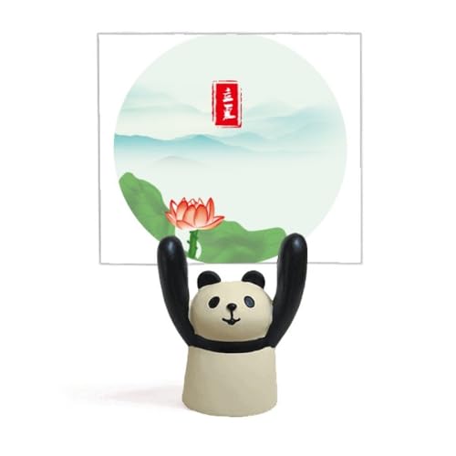 Porte-mémo solaire panda animé à énergie lumineuse