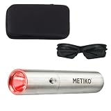 Metiko Infrared & Red Light Therapy Torch for Body, Joints, Muscles Pain Relief, Portable Red Light Therapy Wand at Home, 3 LEDs of 630nm, 660nm, 850nm