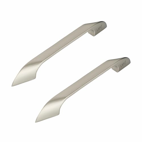 Image of LAPO 2 Piece Cabinet Drawer Handles for Kitchen, 6.5 Inch Wardrobe Handle, Pull Handles for Pooja Mandir, Cupboard, Almirah (160mm, Satin Matt Finish, 3 Years Warranty) Twist