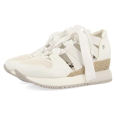 GIOSEPPO Women's Lizarda Wedge Sandal, White, 4 UK Cover