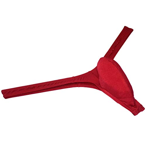 Sexy Men's Shiny Ice Silk Bikini Thong Underwear Male Bulge Pouch T-Back Soft Slim Front G-String Tangas4