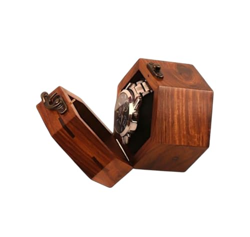 Image of wooden Organiser Handmade in Wooden Watch Stand for Watch wood box Size (4x4x3) in sheesham wood