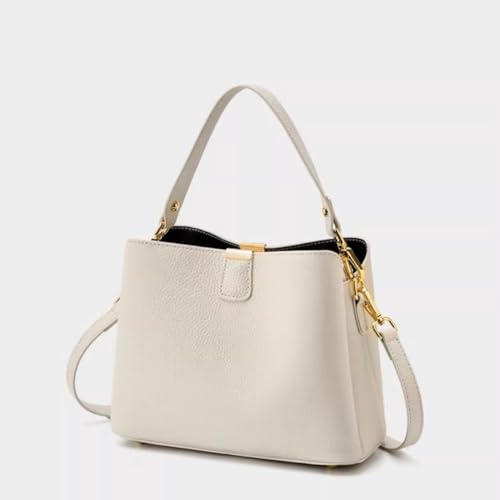 Image of Small Women Soft Genuine Leather Shoulder Bag Crossbody Purses for Lady Bucket Handbag