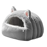 Baoblaze Cat Bed Cave Pet House Warm Cats Pod Self Warming Soft,Kitty Shelter,Cat Nest for Hamster,Hedgehog Rabbit Pet Supplies Indoor, S