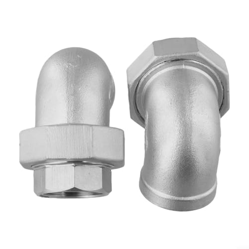 Codo de acero inoxidable 304 de 1 pulgada BSP con rosca hembra de 90 grados 6