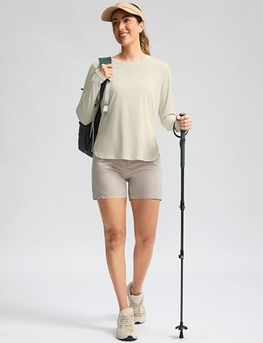 Image of Women's Sun Shirts UPF 50+ Long Sleeve UV Protection Shirt Lightweight Quick Dry Workout Hiking Tops for Women