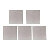 5 láminas de mica universales for horno microondas, repuestos for guía de ondas, 11x11 cm.
