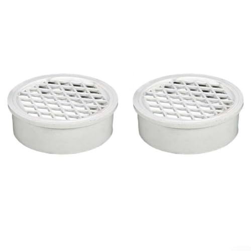Juego de cubiertas de drenaje, 2 piezas con cubierta protectora de malla de diamante que se adapta a aberturas estándar para desagües de bañera y ducha (160)