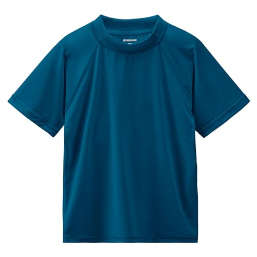 Image of Boy's UPF 50 Rash Guard Swim Shirts Short Sleeve Sun Protection SPF Fishing Surfing Water Beach Shirts Quick Dry