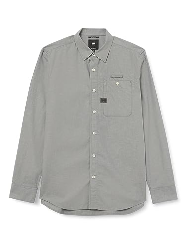 G-Star RAW Herren Bristum 2.0 Slim Shirt ls, Grau (axis D23553-D187-5781), L – Ansicht 1