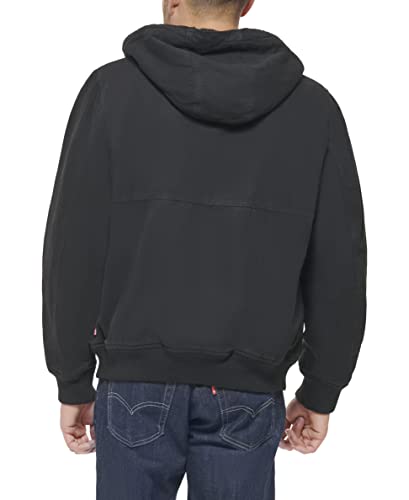 Image of Levi's mens Workwear Cotton Canvas Hoody Bomber Jacket (Regular & Big & Tall Sizes)