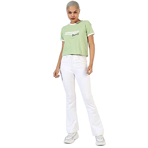 Image of Campus Sutra Women's Cotton Regular Fit Tops