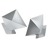 UTHCLO 2 Stück Zongzi Formen aus Edelstahl Dreieck Viereck mit Boden für Klebreis Traditionelles Küchenwerkzeug zur Zubereitung Chinesischer Reiskuchen