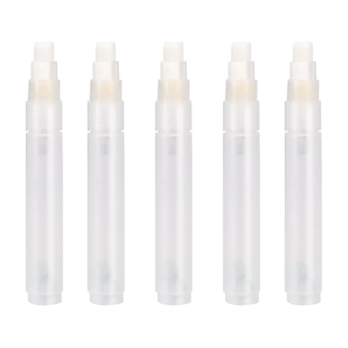FULIBAO 5 Pcs/Pack Refillable Paint Markers Empty Pen 8mm