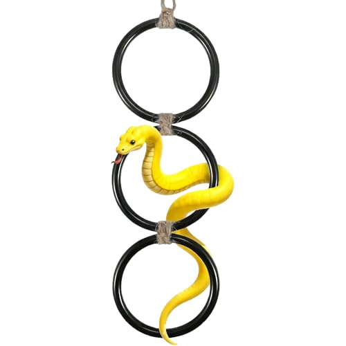 YNPQTDS Jouets D'Enrichissement Pour Serpents - Accessoires Anneaux De Liaison Fournitures | Anneaux D'Escalade D'Enrichissement Pour Serpents | Pour Reptiles Terrestres Et Arboricoles Usage Intérieur